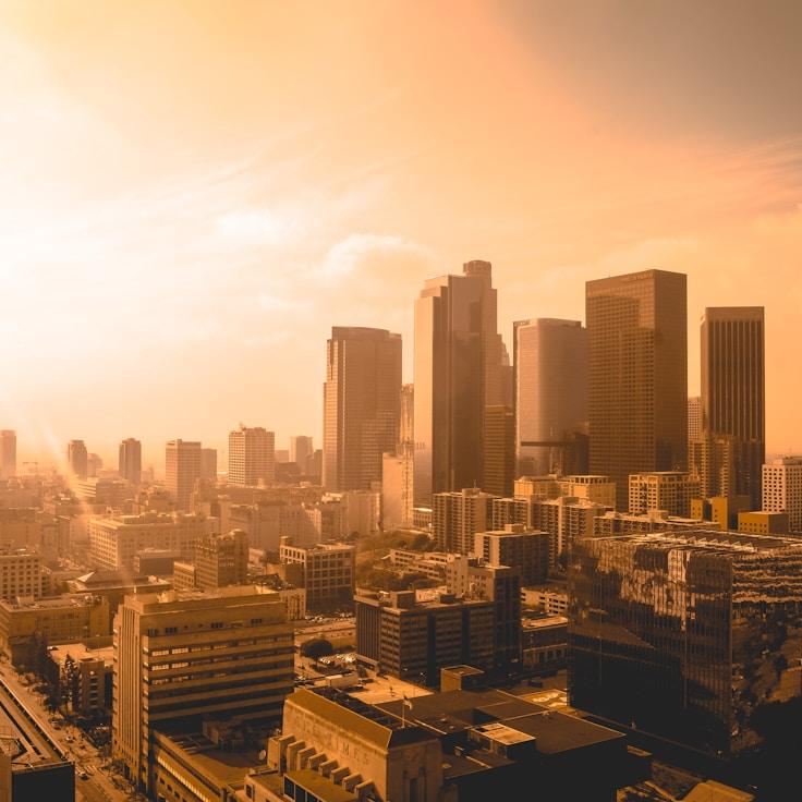 City skyline in Paris, France